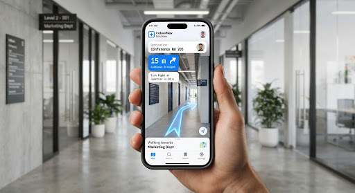 Giao diện app Android dẫn đường